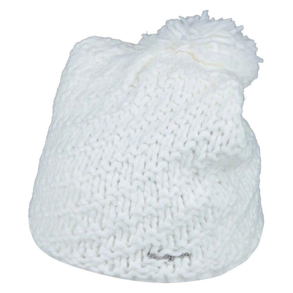 Rossignol White Knit Logo Beanie Hat White